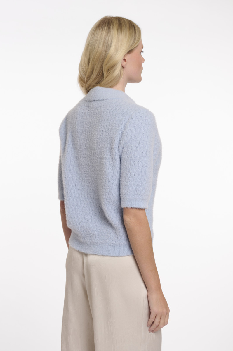 Damen Kurzarm-Pullover Moisa
