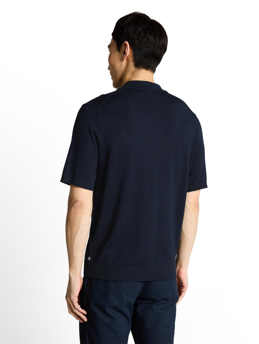 Herren Strick-Poloshirt