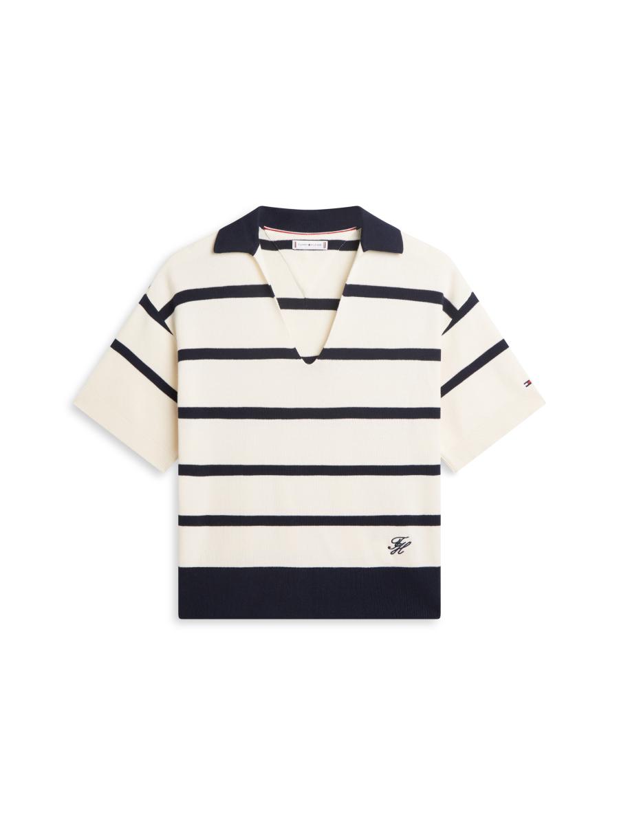 Damen Pullover Mit Polo-Kragen
