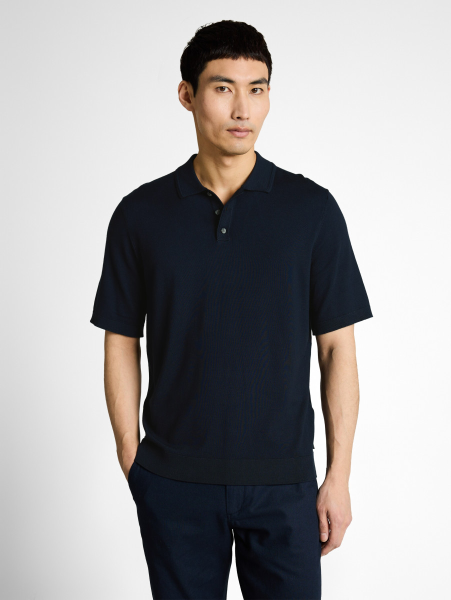 Herren Strick-Poloshirt