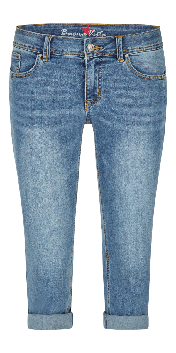 Damen Capri-Jeans Malibu-Zip