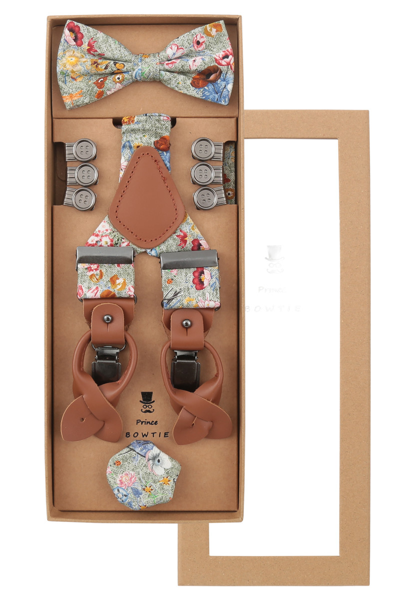 Hosenträger-Set Mit Fliege Und Einstecktuch