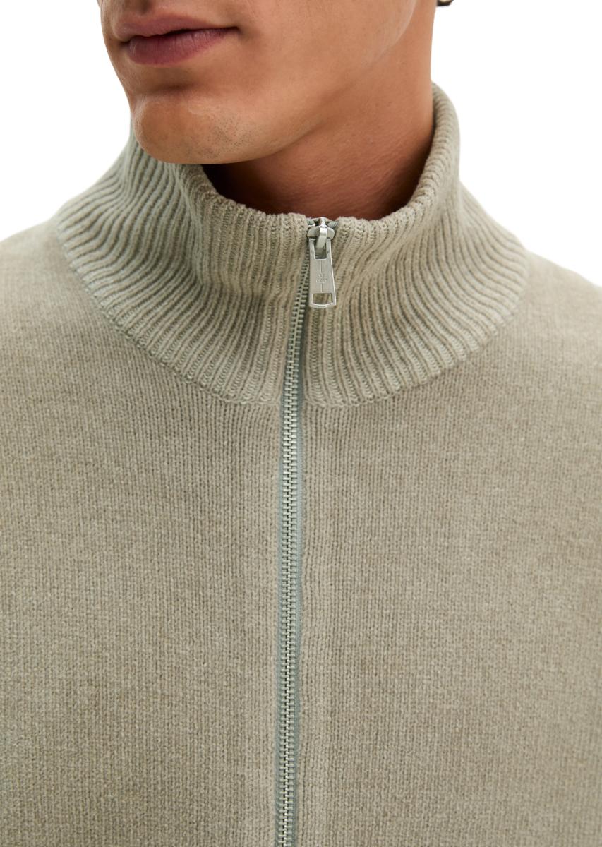 Herren Chenille-Strickjacke