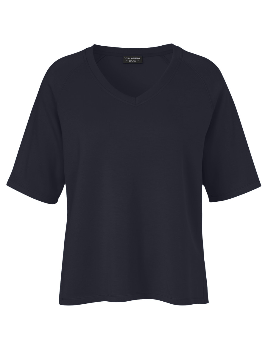 Curvy Sweatshirt V-Ausschnitt