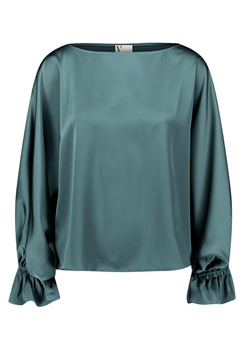 Satin-Bluse