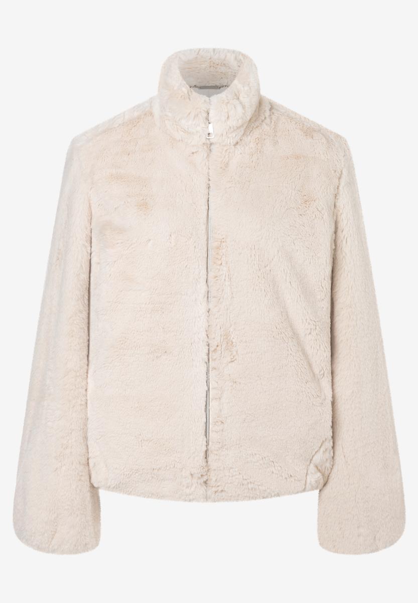 Damen Teddyjacke mit Stehkragen