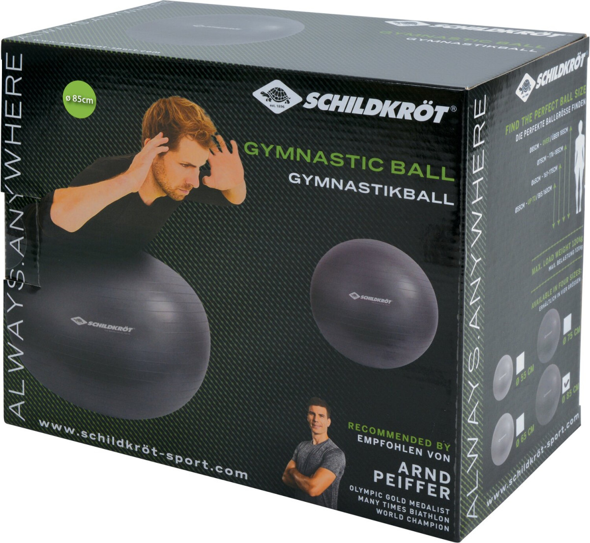 Gymnastikball Schildkröt Fitness