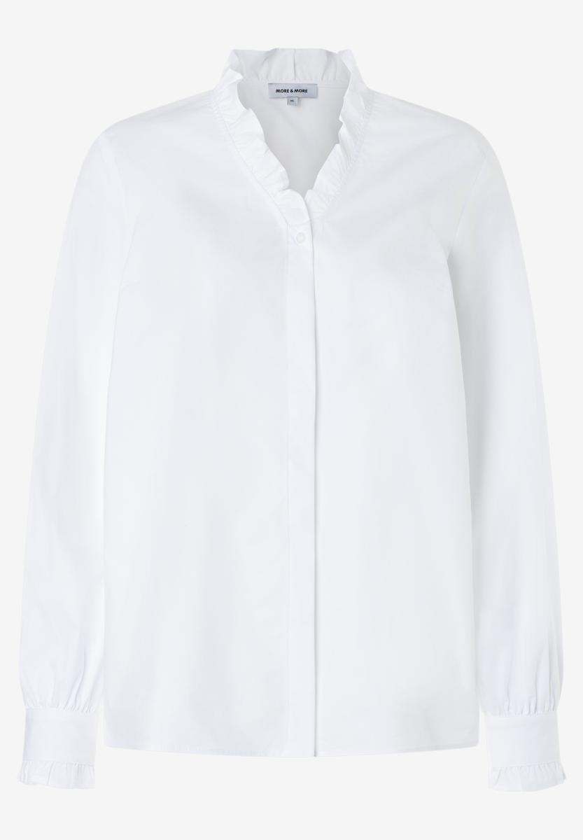Bluse mit Rüschenkragen