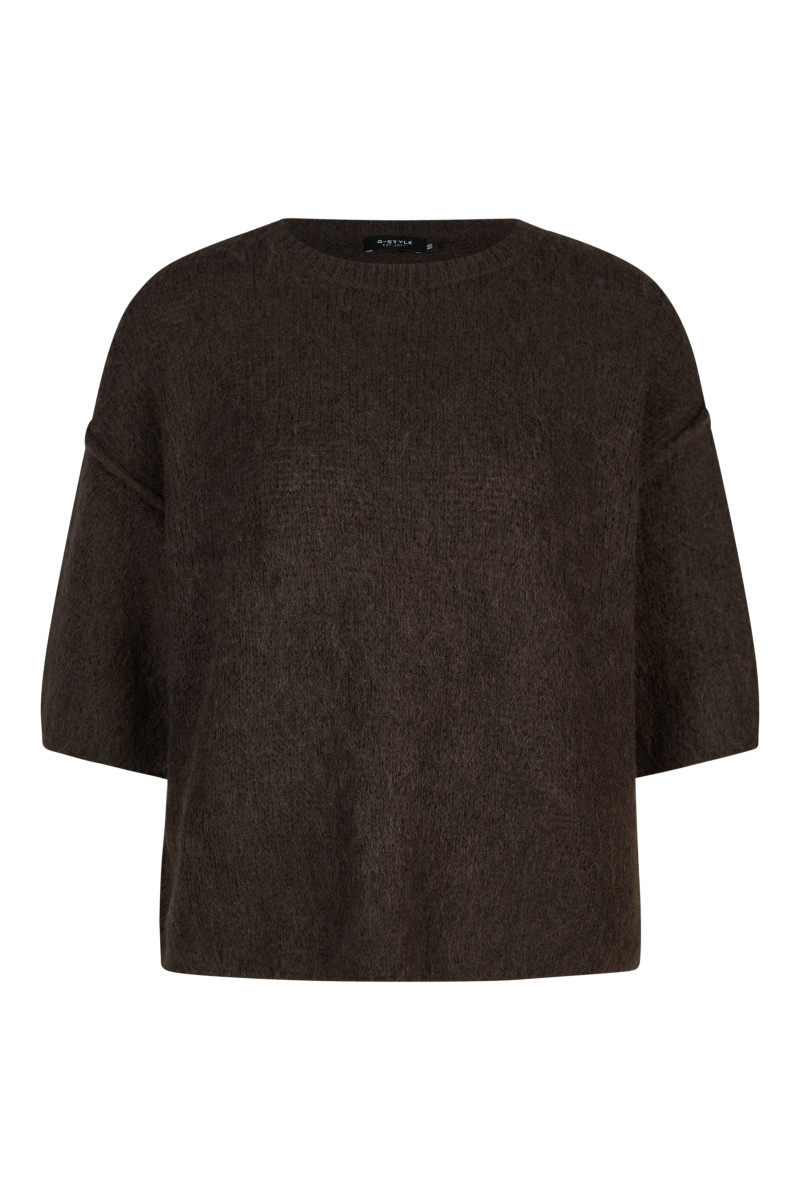 Damen Kurzarm-Strickpullover