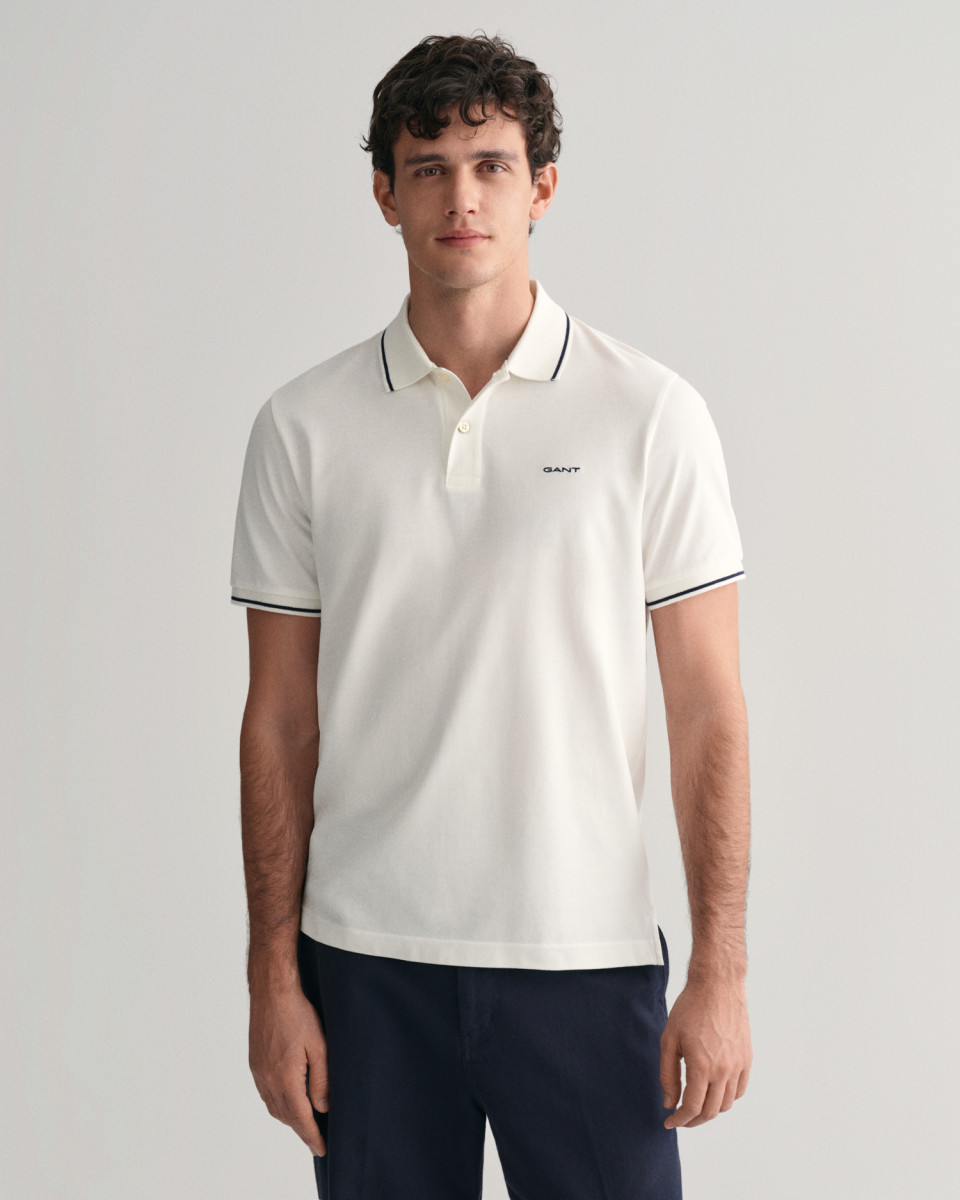 Herren Poloshirt Tipped Piqué