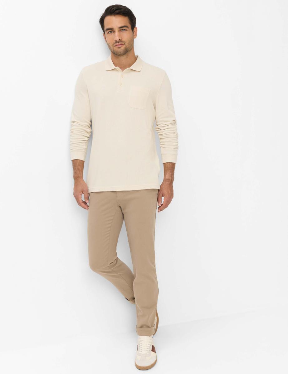 Herren Langarm-Poloshirt Style Pharell