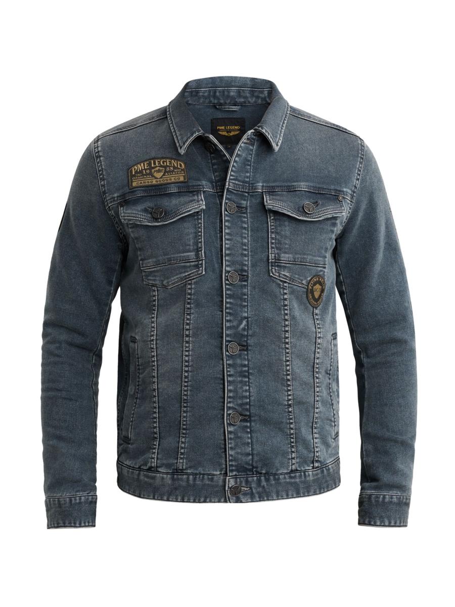 Herren Jeansjacke mit Knopfverschluss