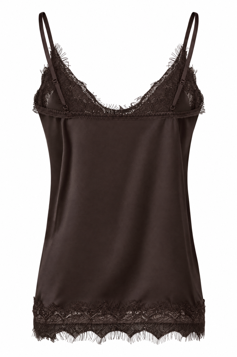 Damen Spitzentop aus Seide