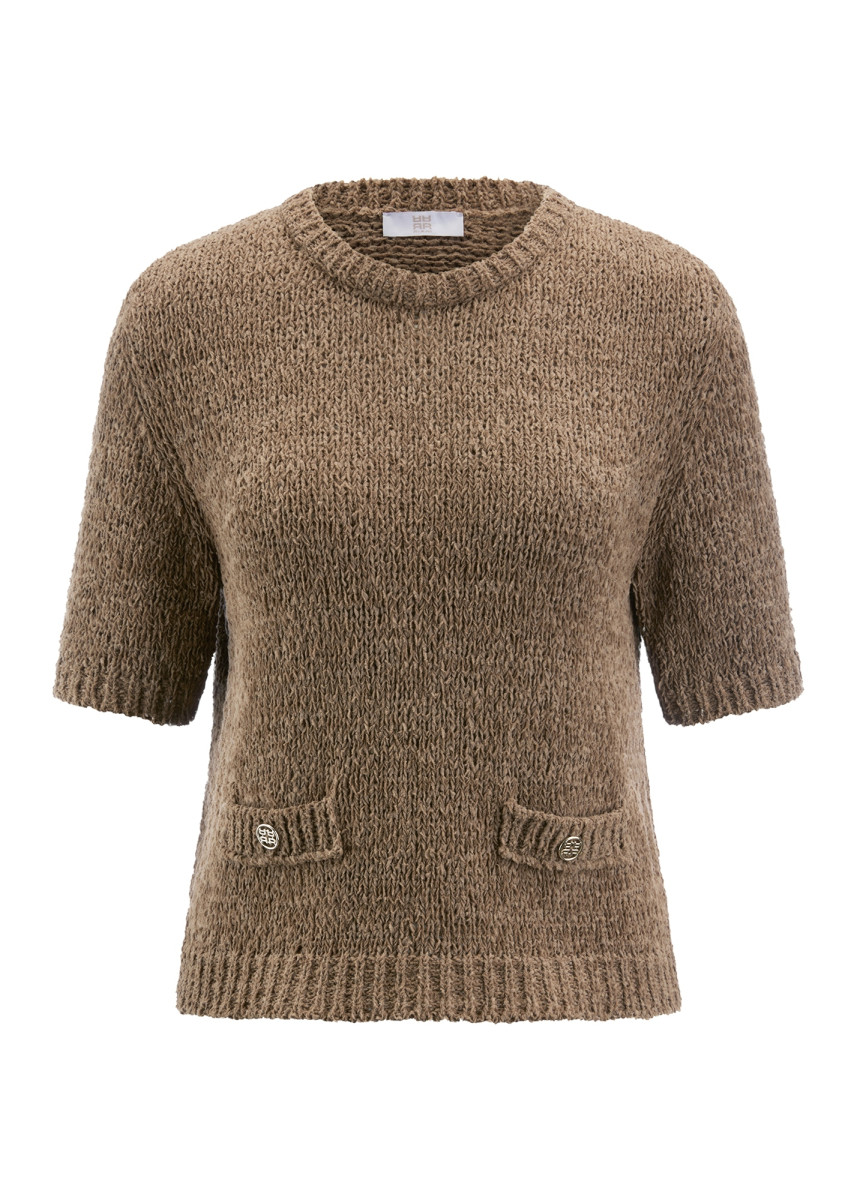 Damen Kurzarm-Pullover