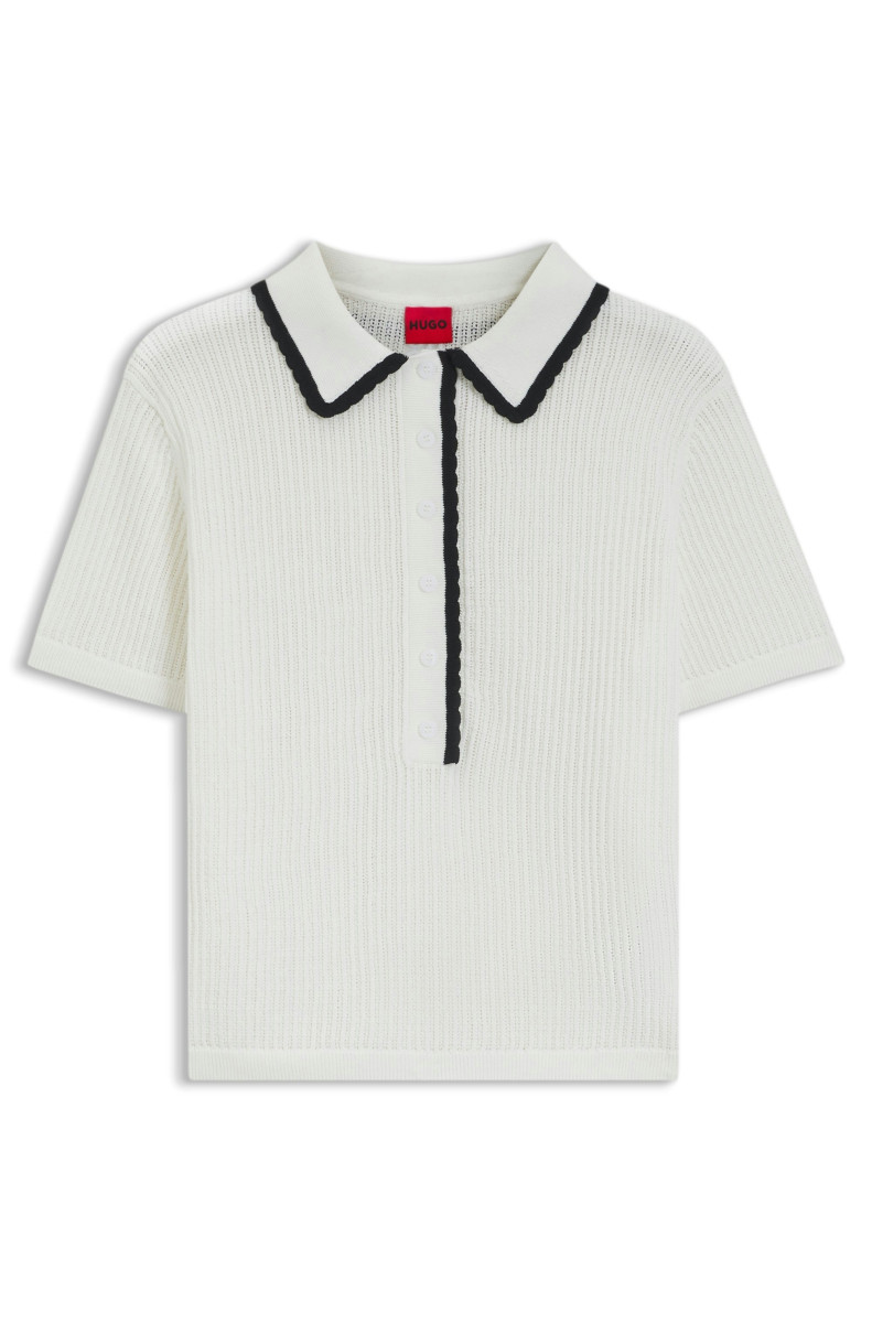 Damen Strick-Poloshirt Slysa