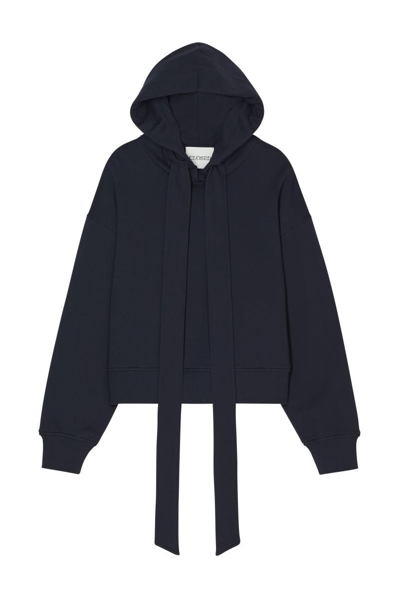 Damen Hoodie Bow Tie