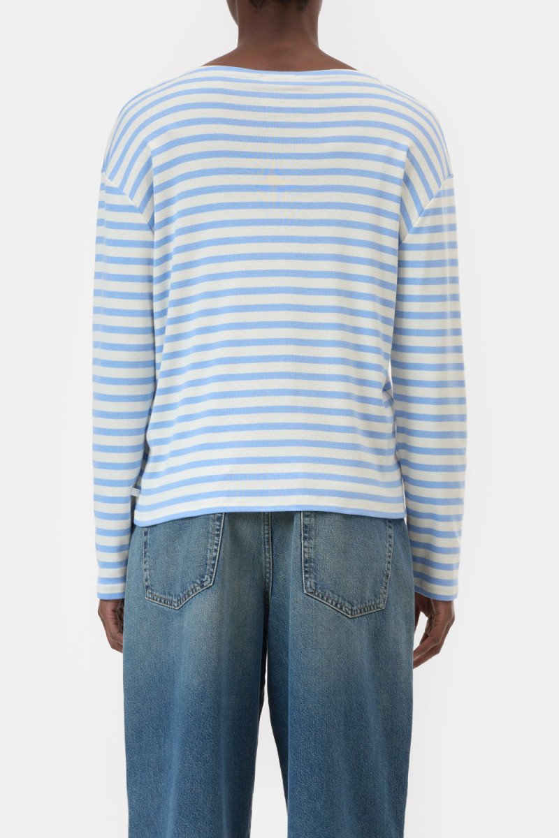 Damen Longsleeve Gestreift