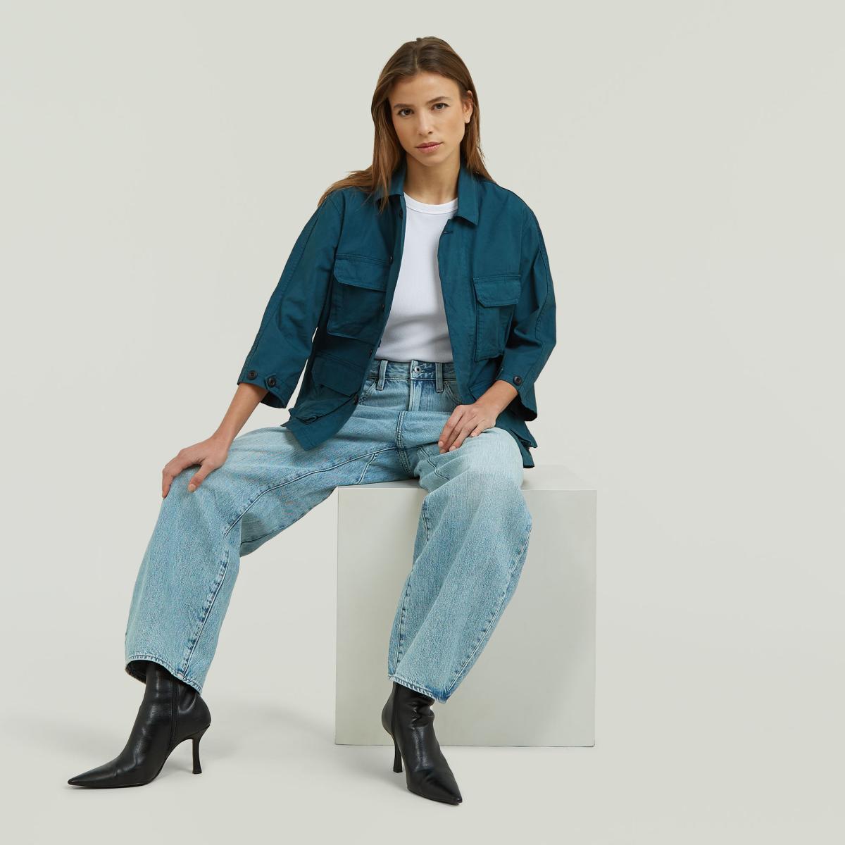Damen Jeans Barrel 3D Loose