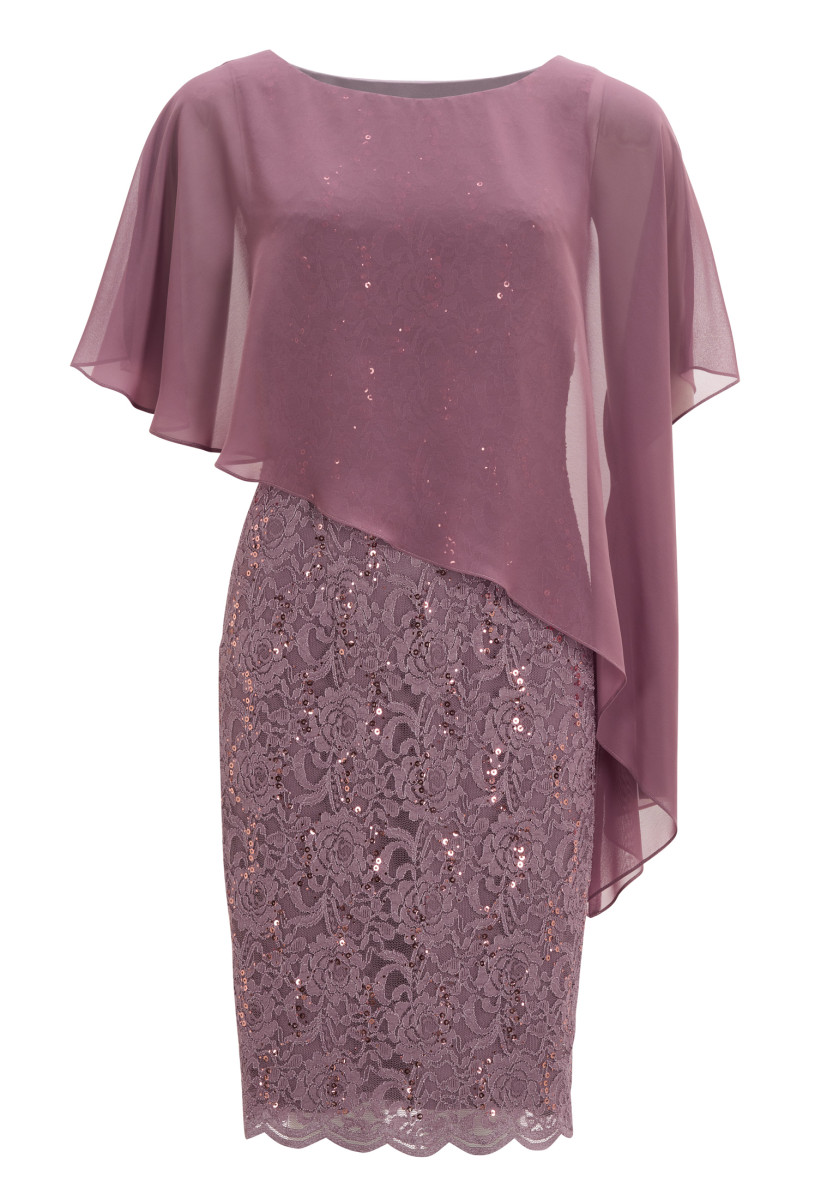 Cocktailkleid mit Überwurf
