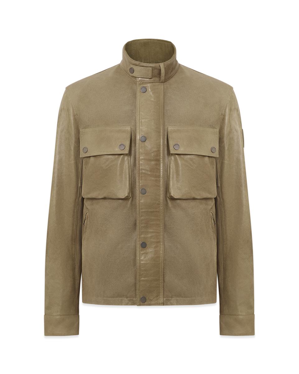 Herren Leder-Wachsjacke Racemaster Air