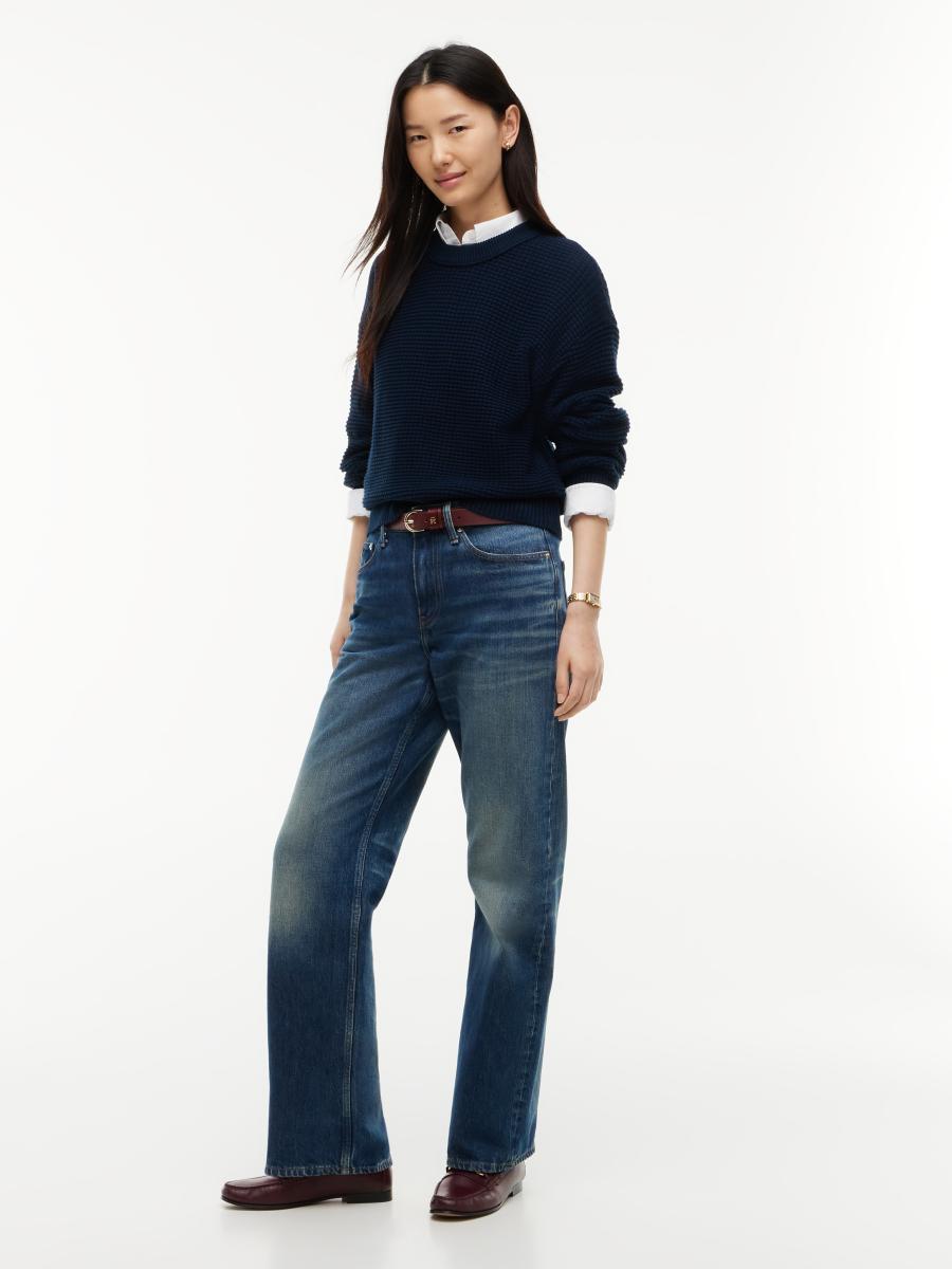 Damen Sweatshirt COTTON WAFFLE