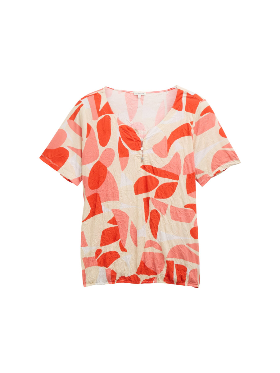 Curvy T-Shirt mit Muster