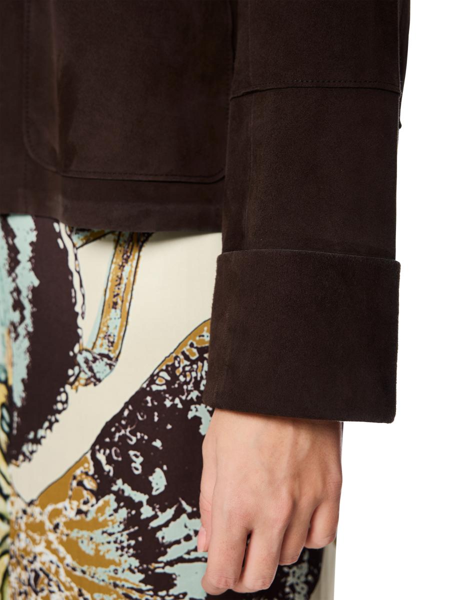 Damen Velourslederjacke