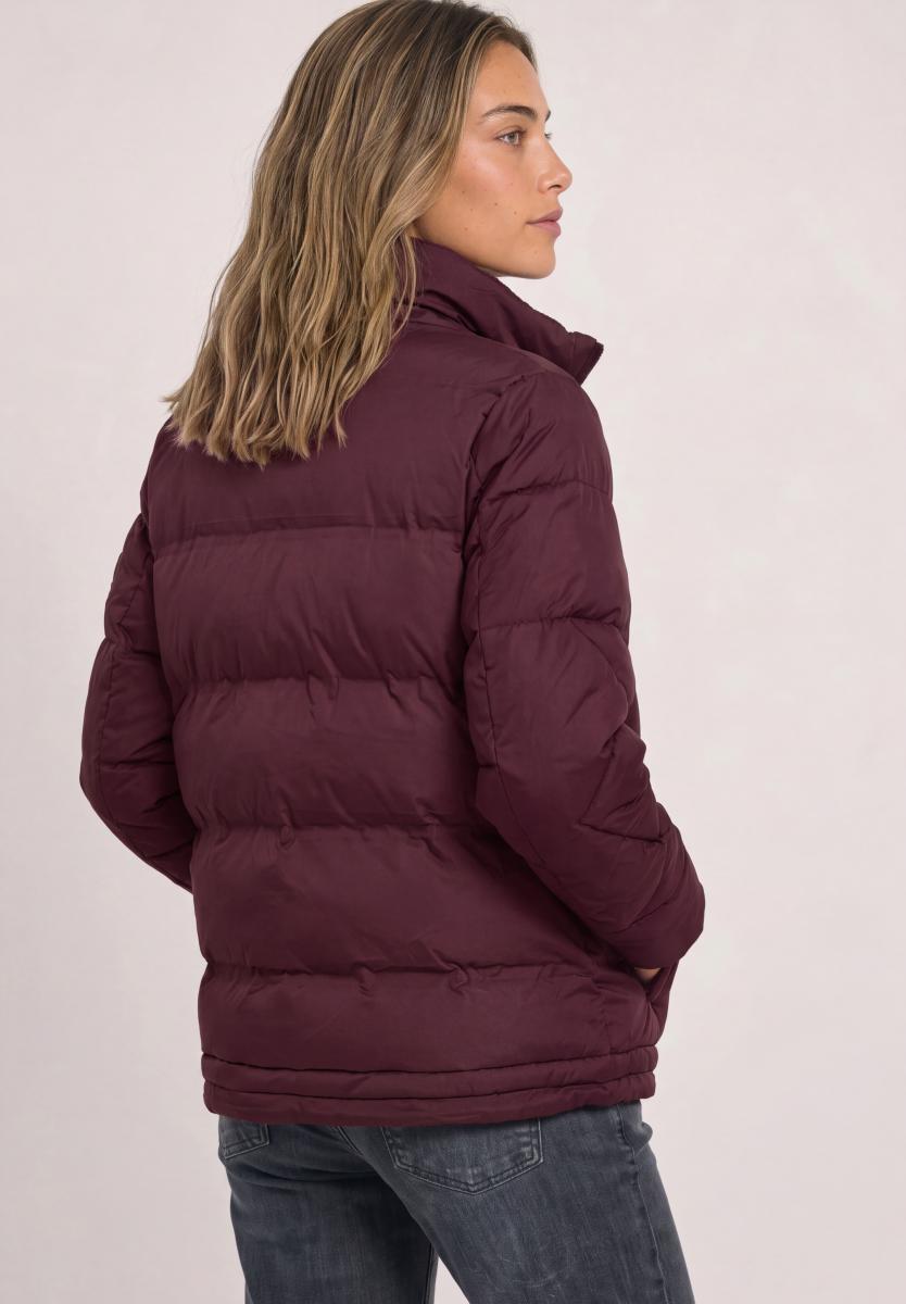 Damen Steppjacke Mit Stehkragen Und Tunnelzug