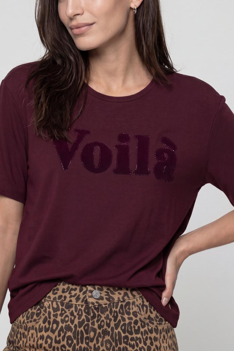Damen T-Shirt Mit Schriftzug