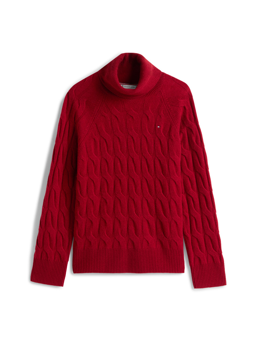 Damen Zopfstrick-Pullover