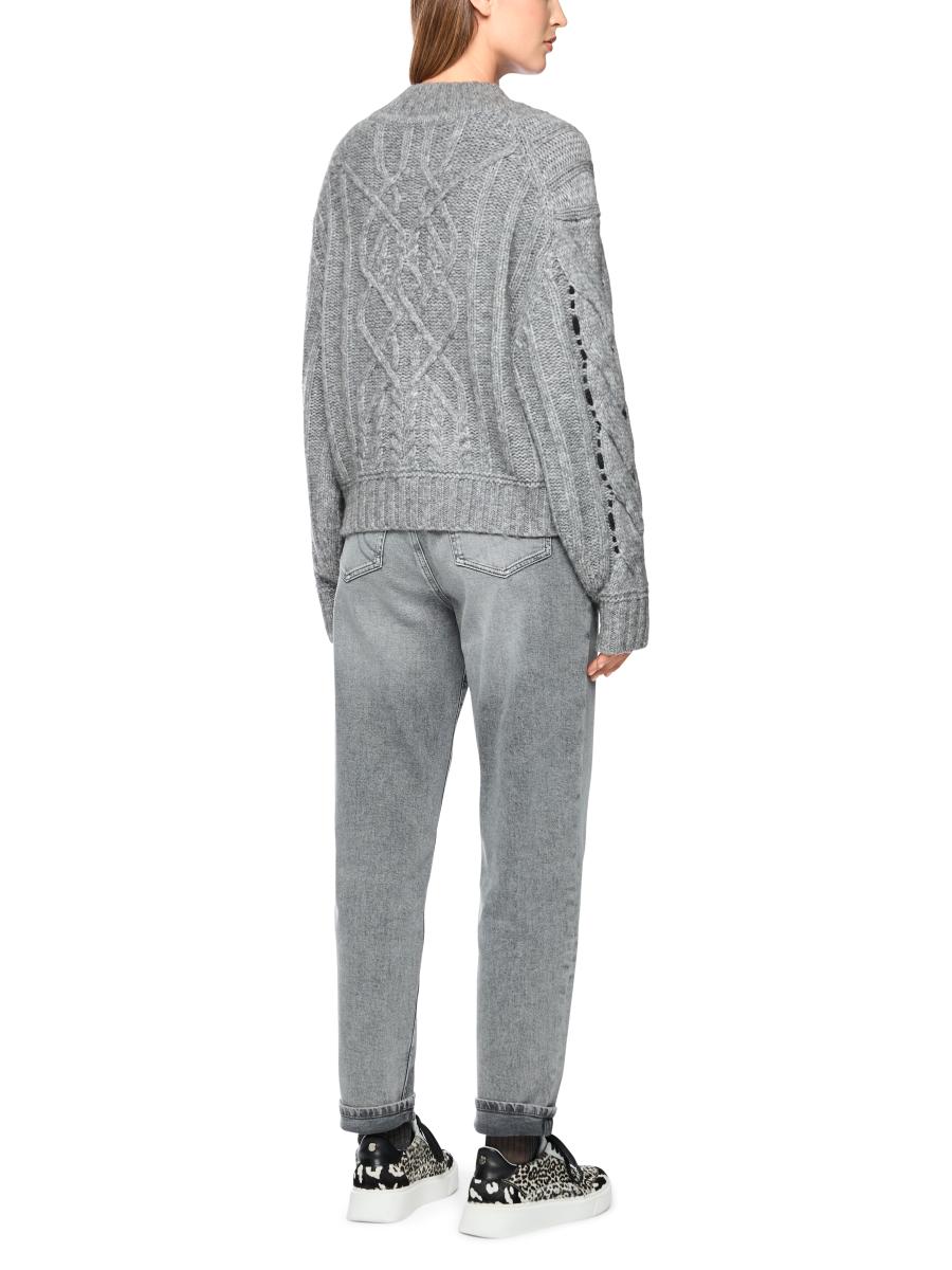 Damen Zopfstrick-Pullover