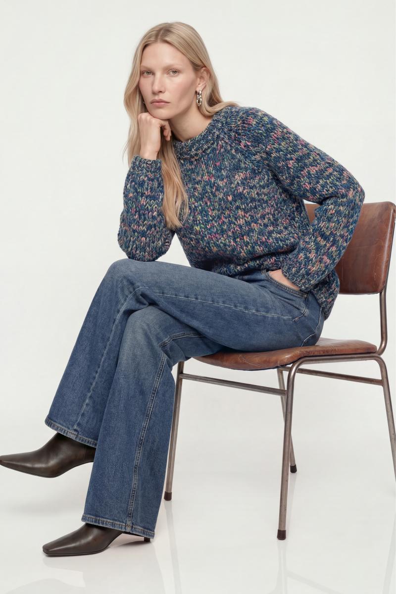 Damen Pullover Multi Sweater