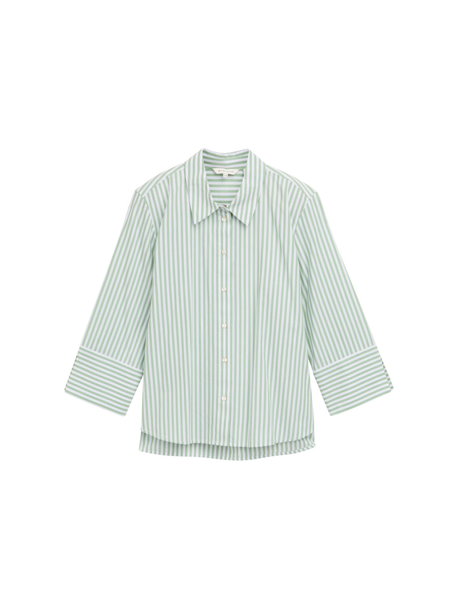 Loose Fit Bluse mit Streifenmuster