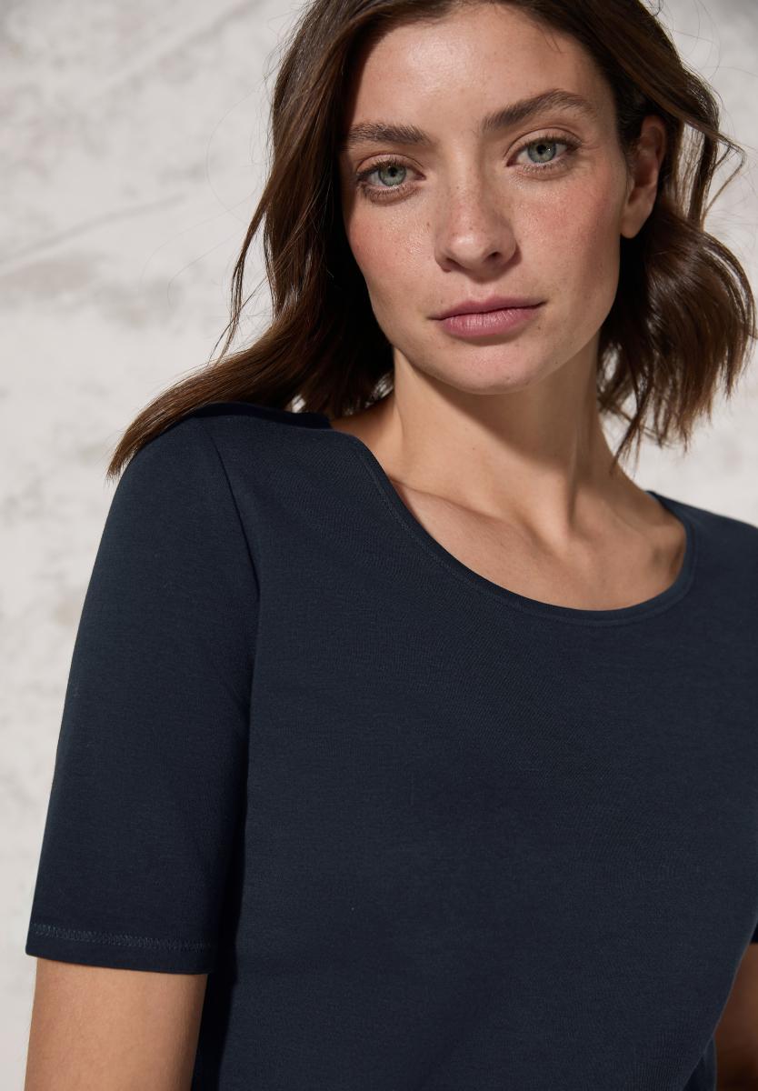 Damen T-Shirt in Unifarbe