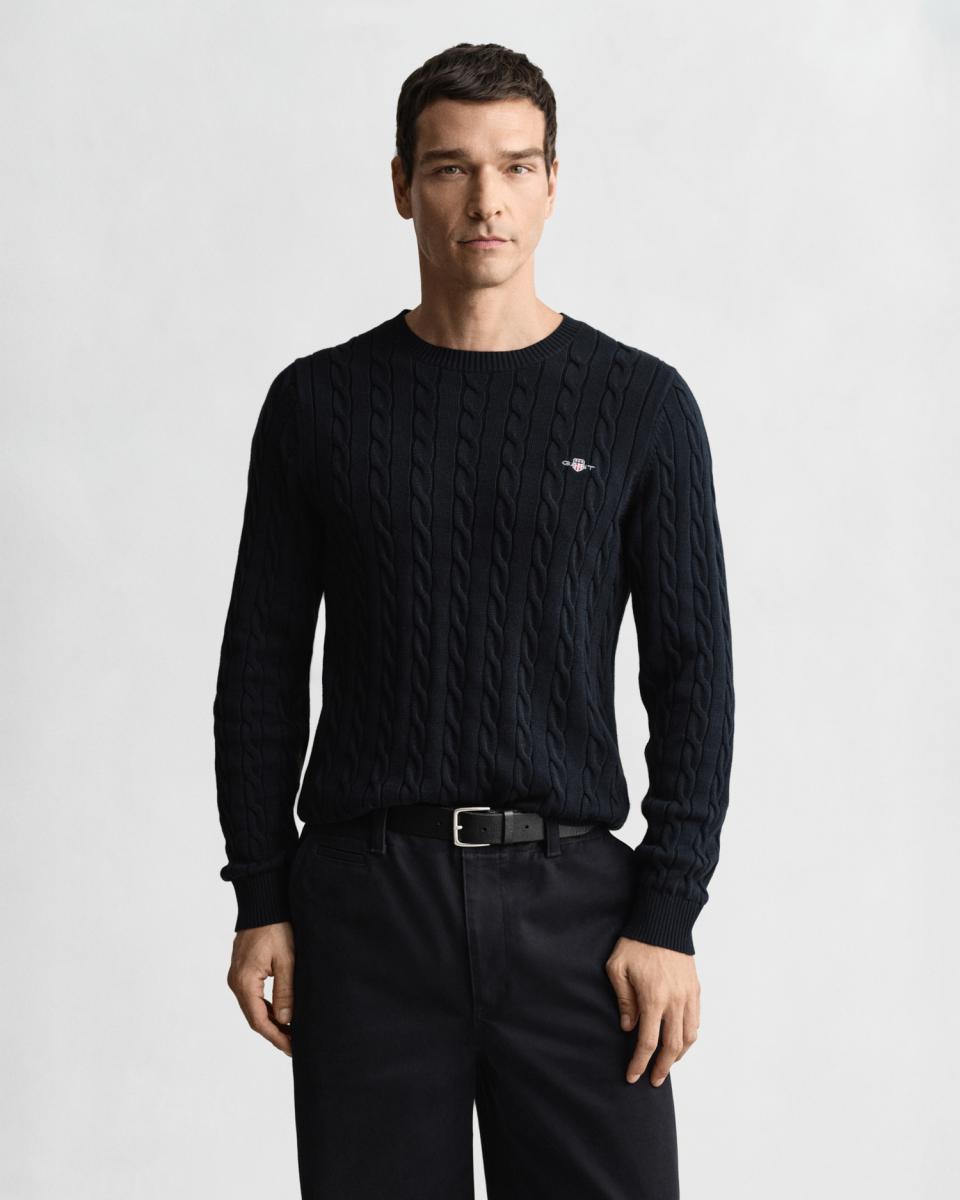 Herren Zopfstrick-Pullover