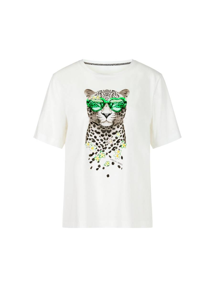 Damen T-Shirt Leoparden-Print