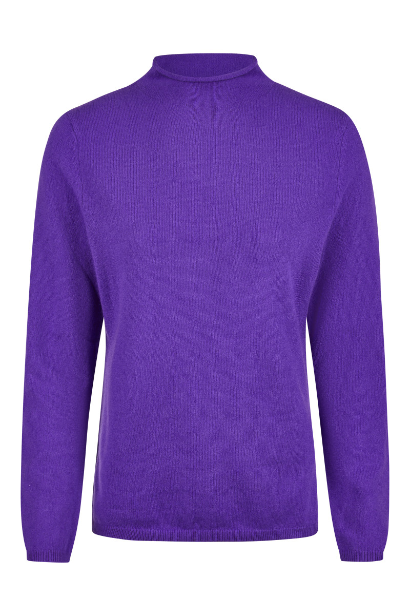 Damen Pullover Mockneck Cashmere