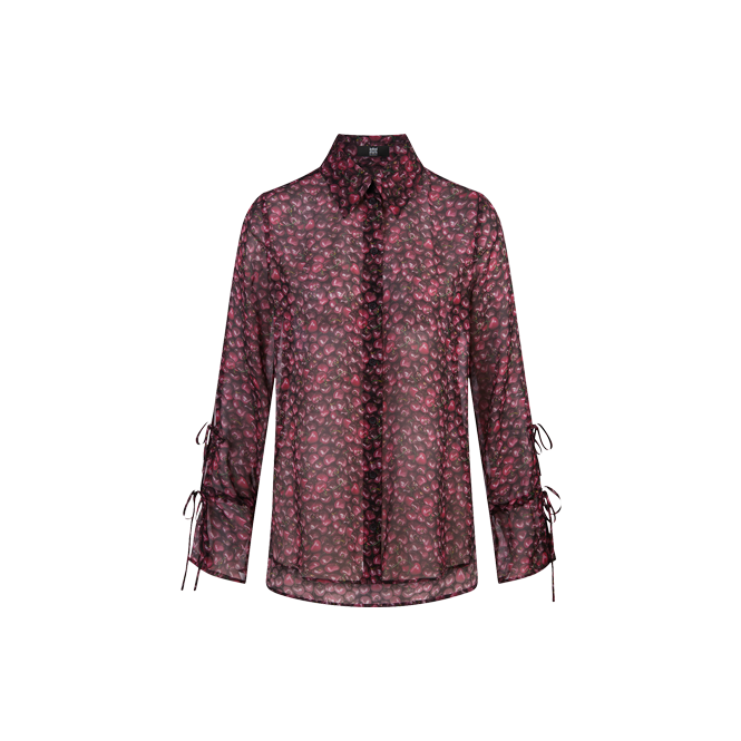 Bluse mit Cherry Print