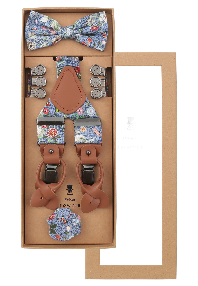 Hosenträger-Set Mit Fliege Und Einstecktuch