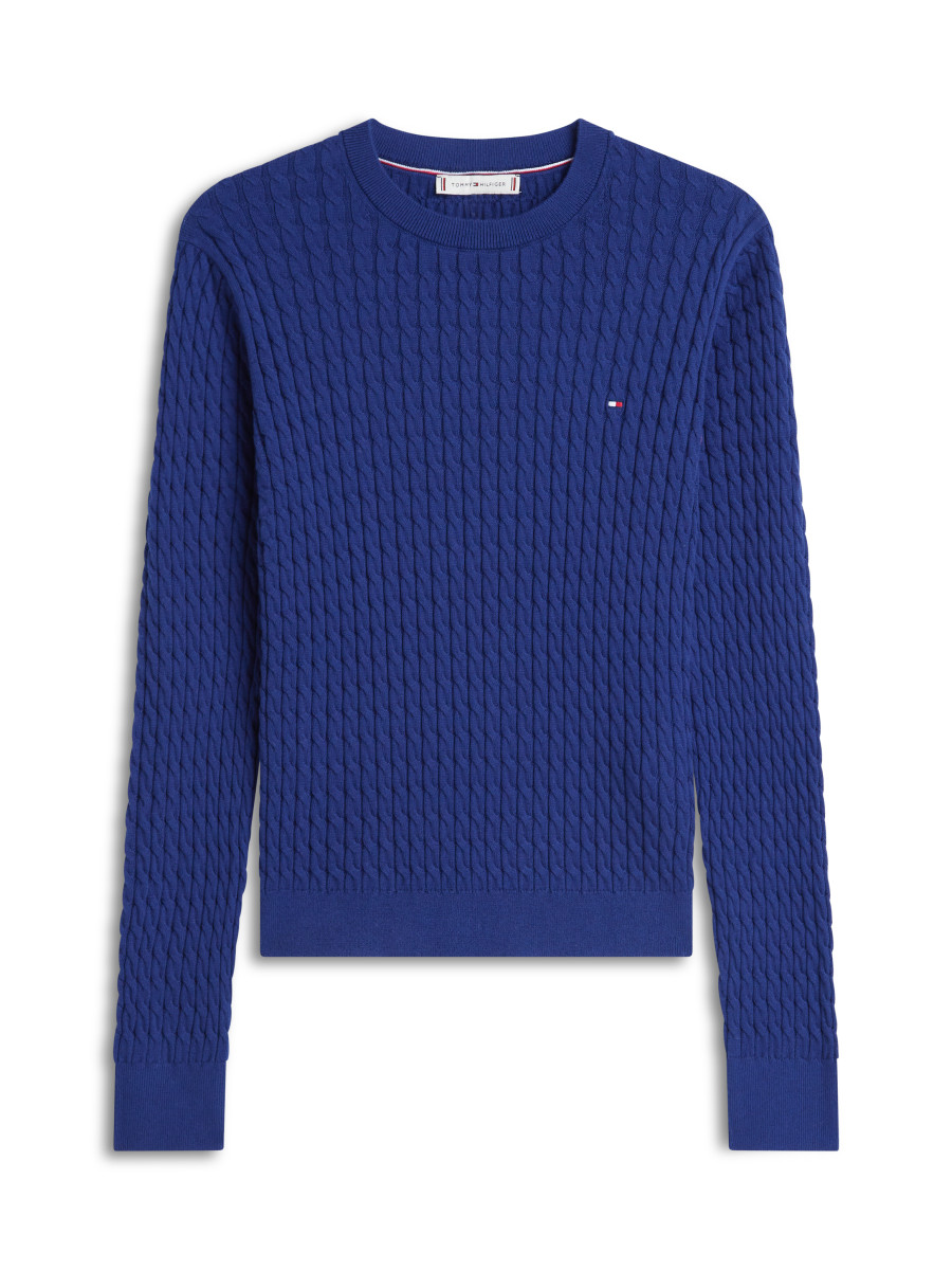 Damen Zopfstrickpullover