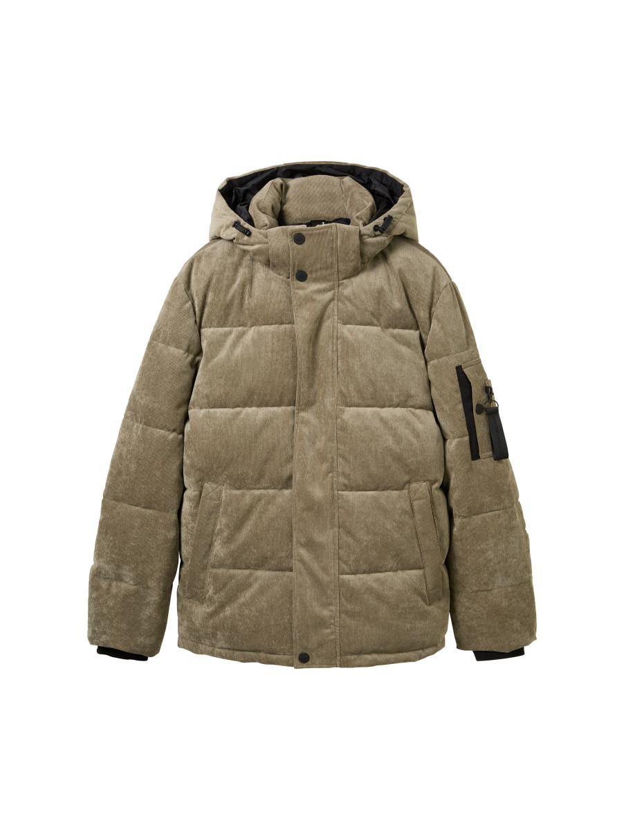 Herren Kord-Pufferjacke