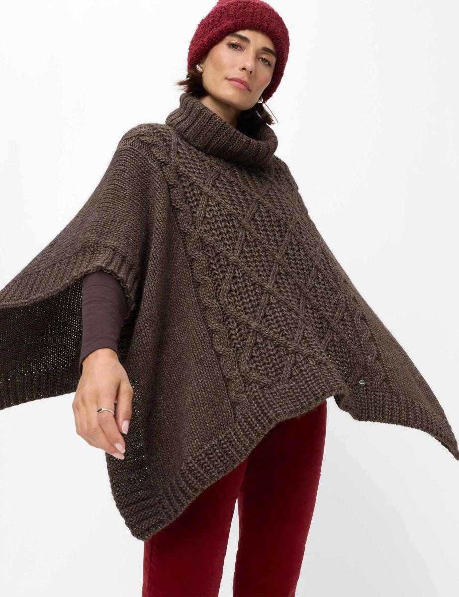 Damen Strick-Cape Thea