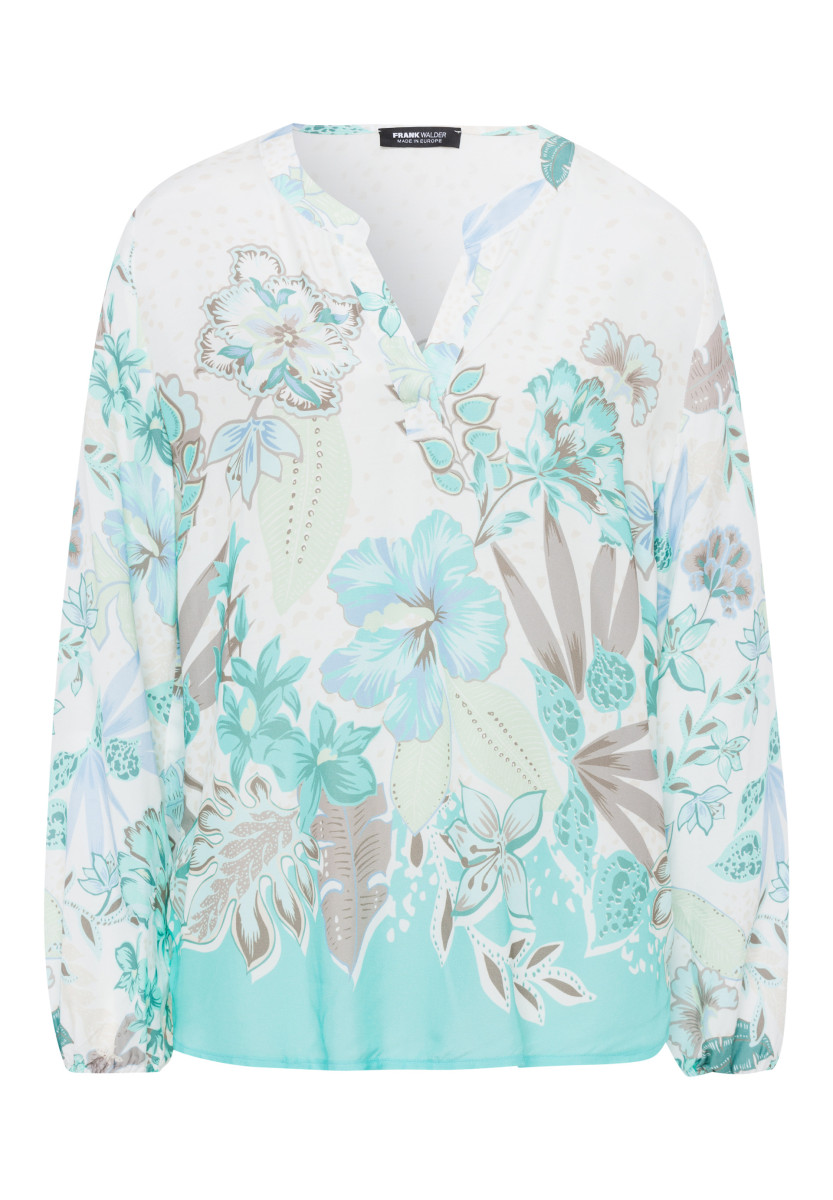 Bluse EXOTIC JUNGLE mit Panneauxprint