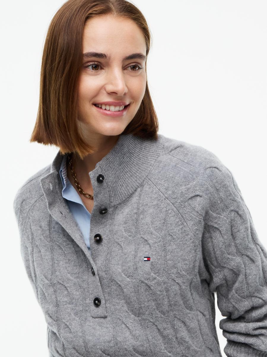 Damen Pullover Henley