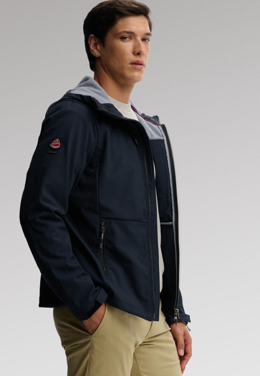 Herren Jacke Trekker mit Kapuze