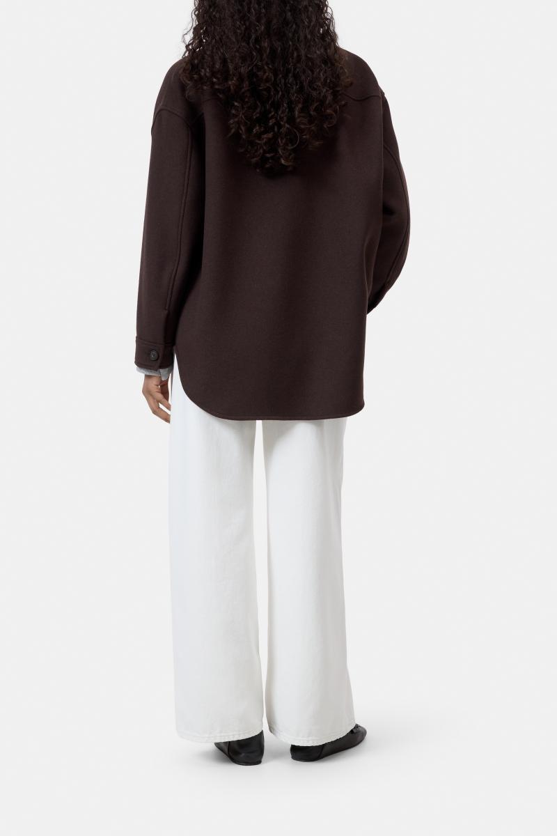 Damen Overshirt aus Woll-Mix