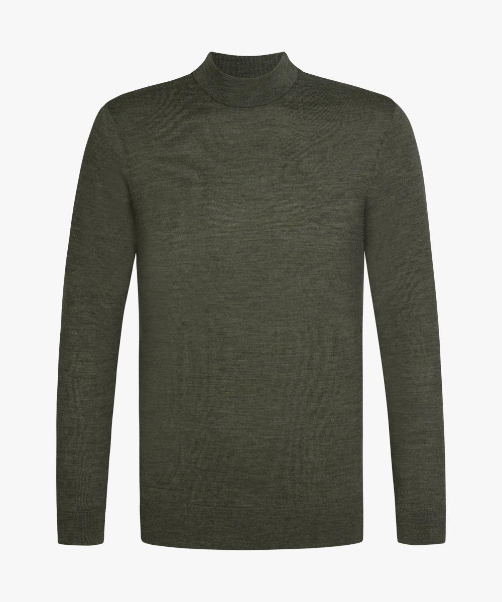 Herren Stehkragen-Pullover aus Merino