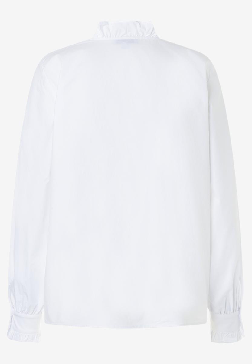 Bluse mit Rüschenkragen
