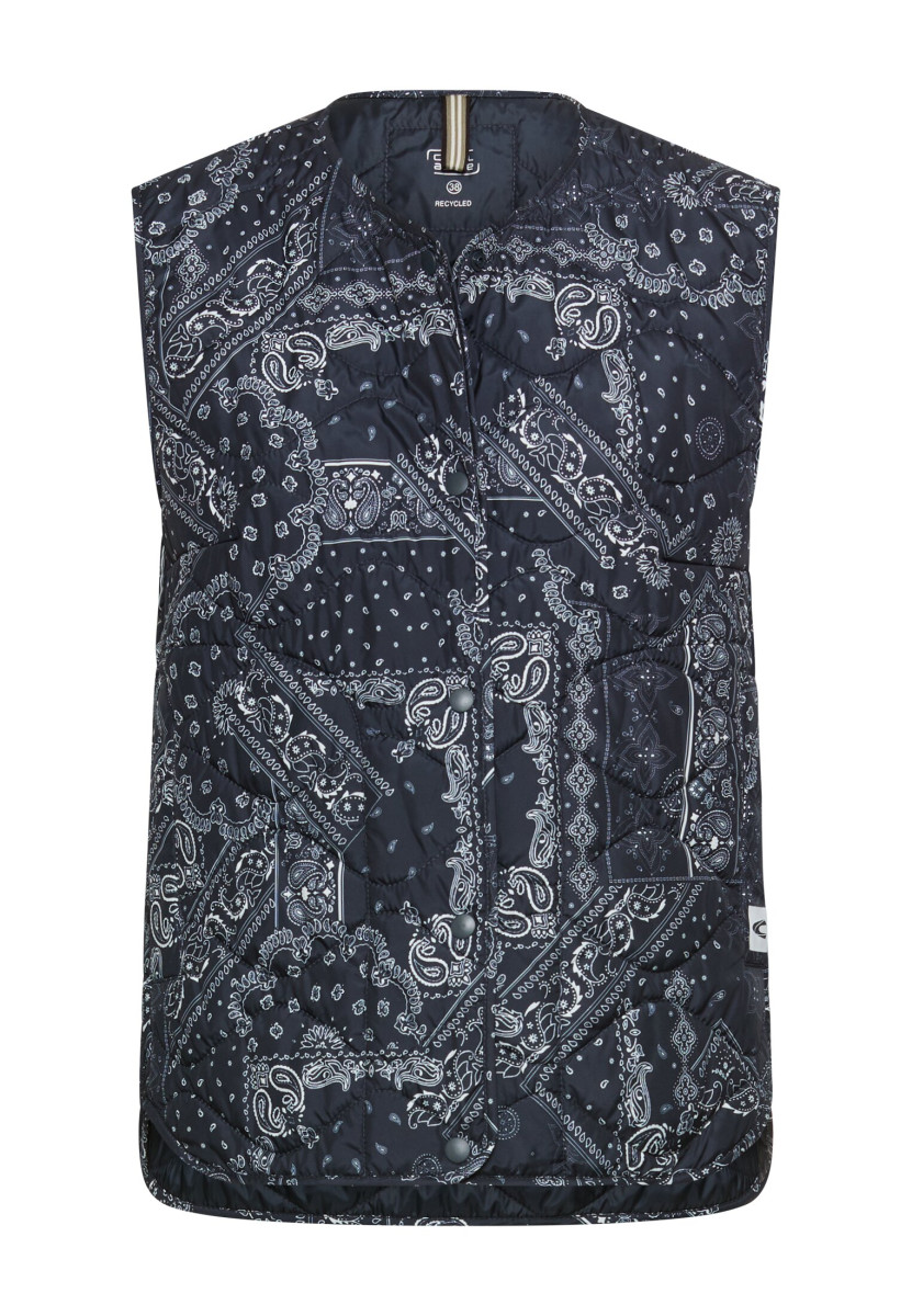 Damen Steppweste mit Paisleymuster