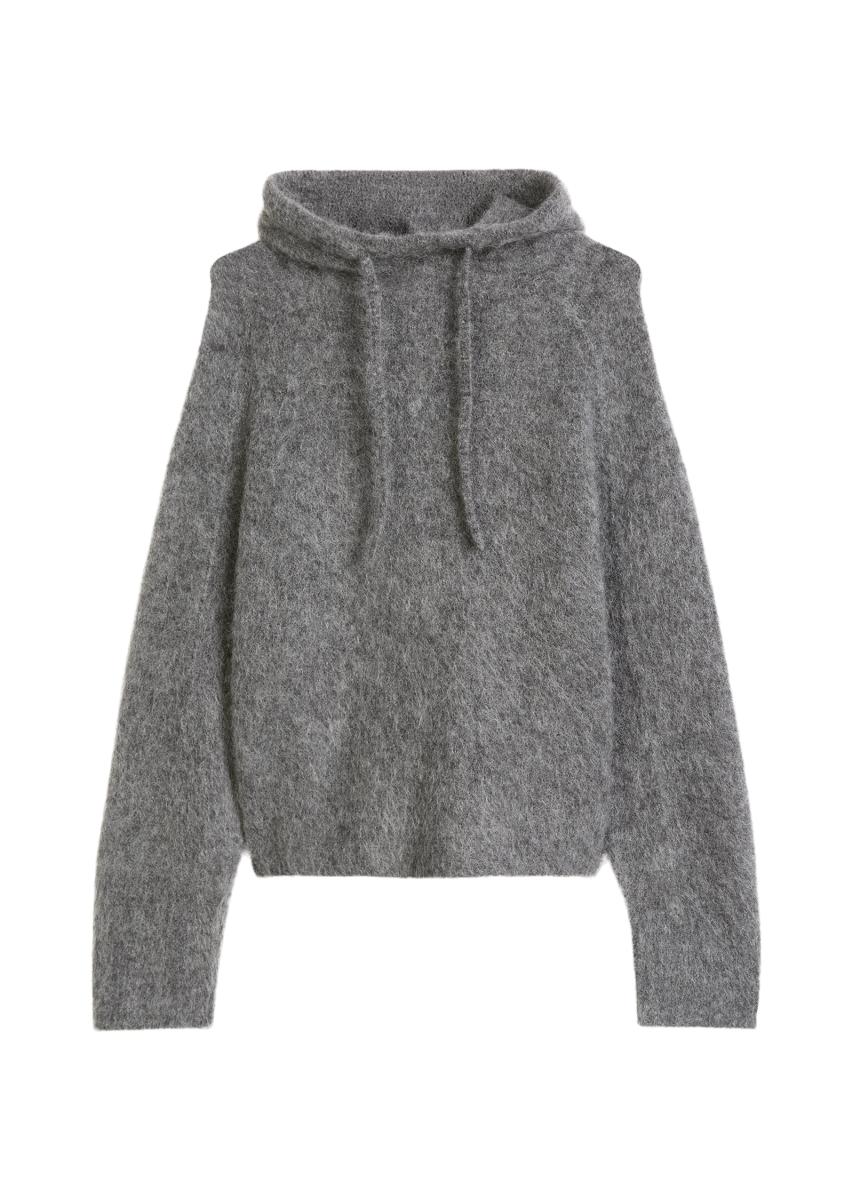 Damen Strick-Hoodie oversize
